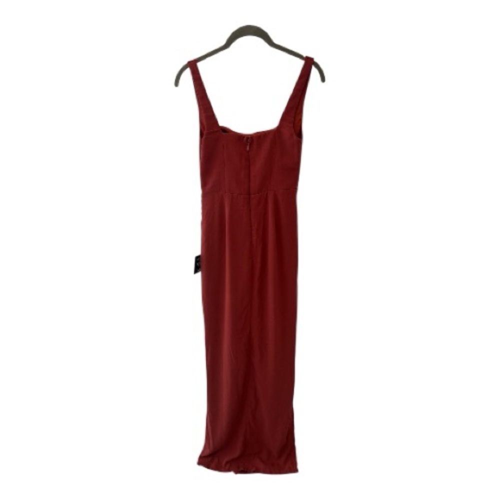 Lulus Glamorous Disposition Rust Ruched Maxi Dress size XS - Picture 2 of 7